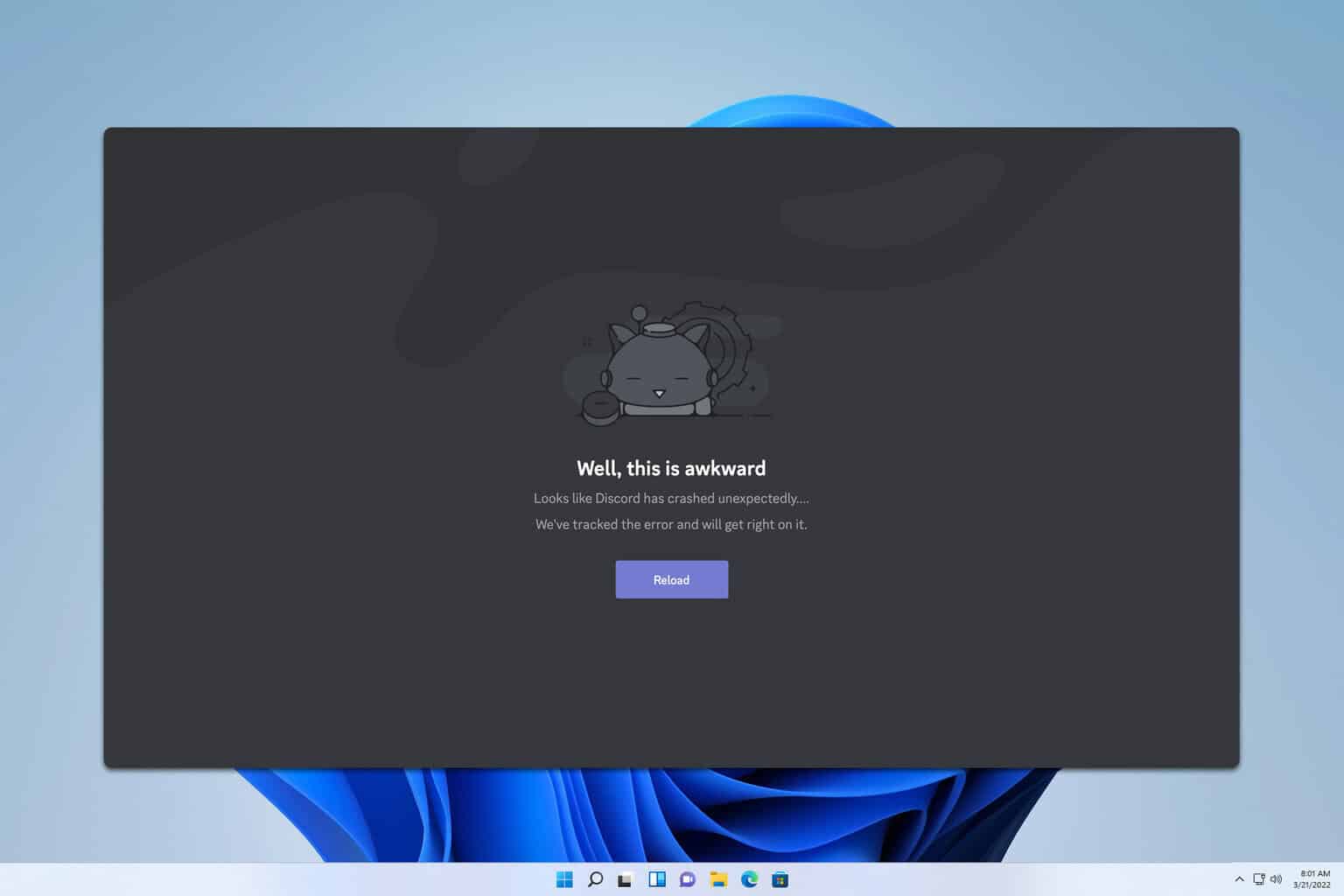 discord crashing when sharing screen