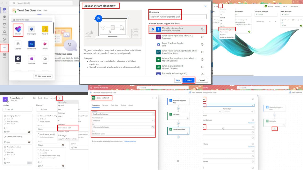 Microsoft Planner Export to Excel