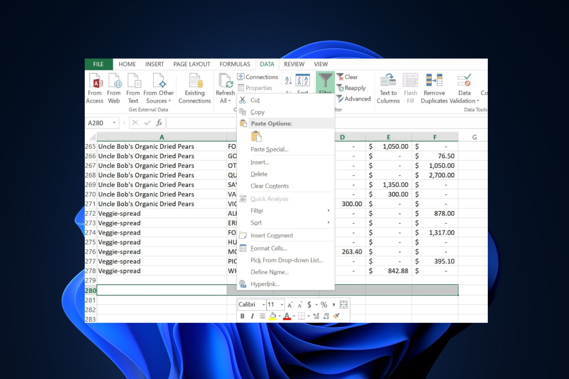 how to remove empty rows in excel