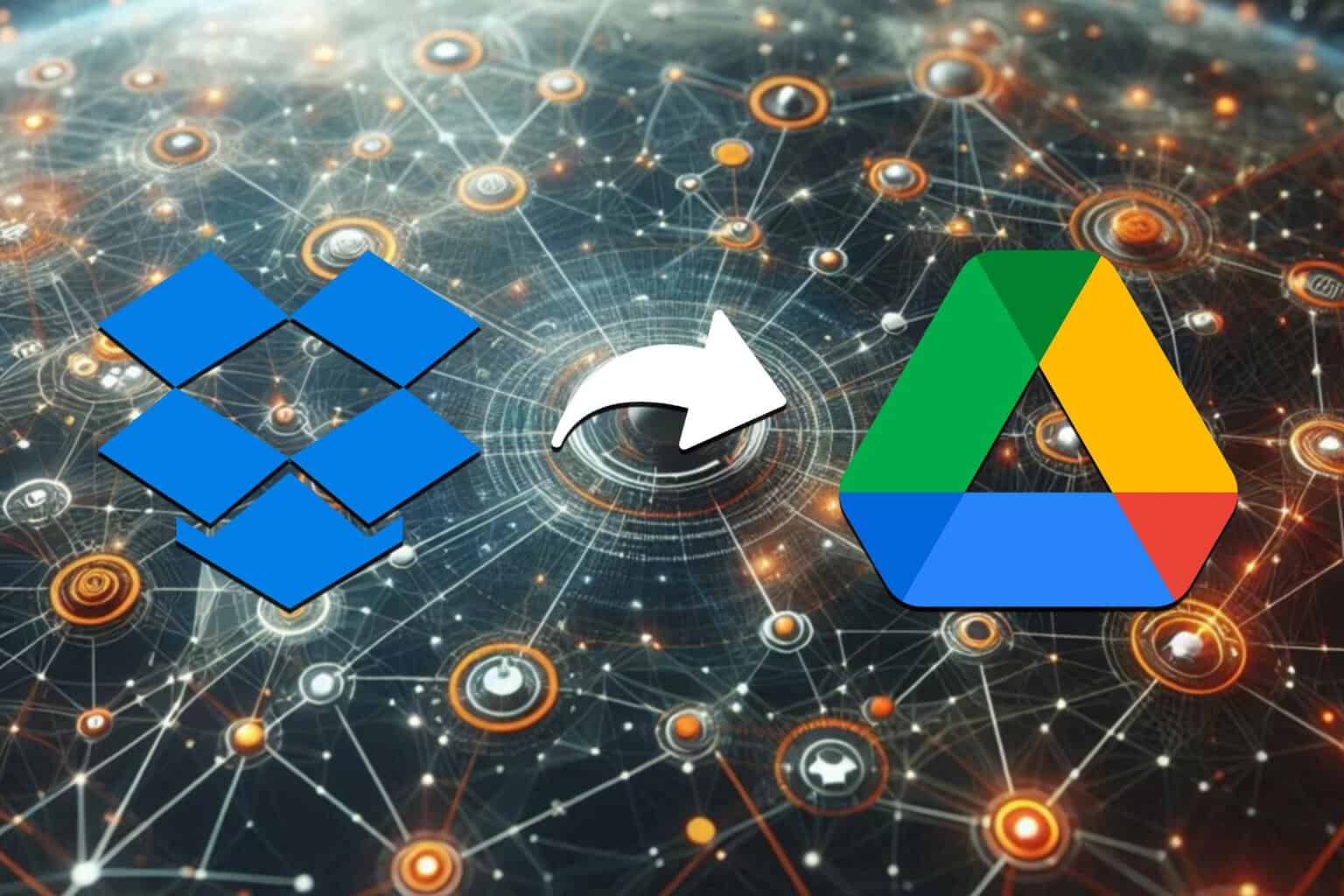 transfer dropbox to google drive