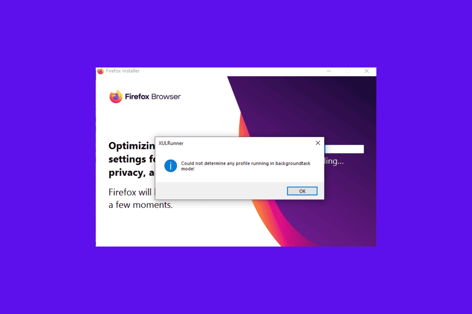 firefox xulrunner error