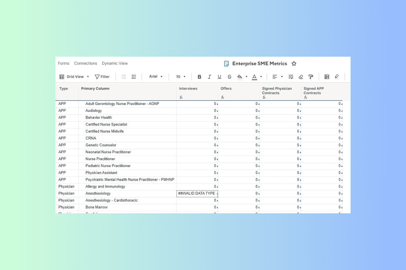 Fixed: Invalid Data Type Error on Smartsheet