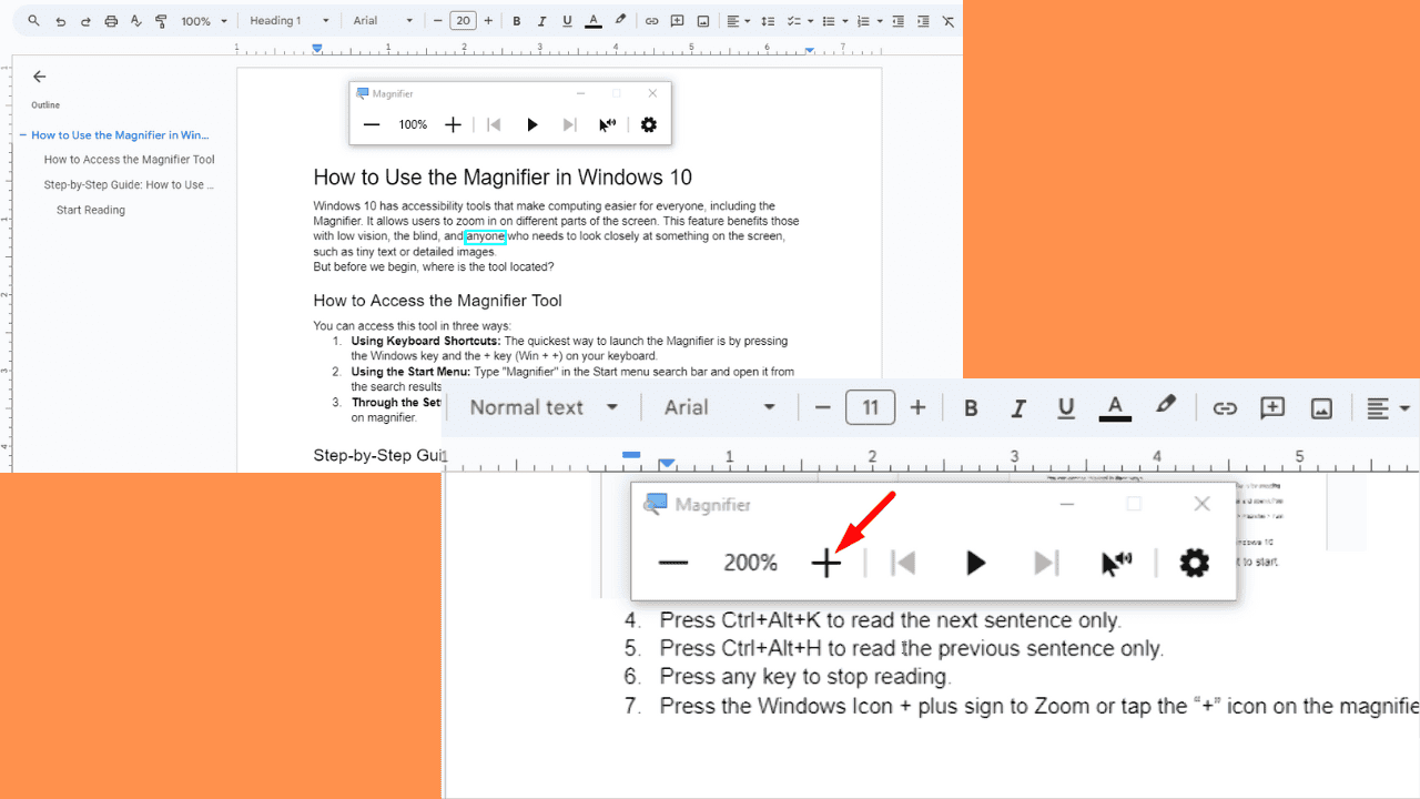 How to Use the Magnifier in Windows 10